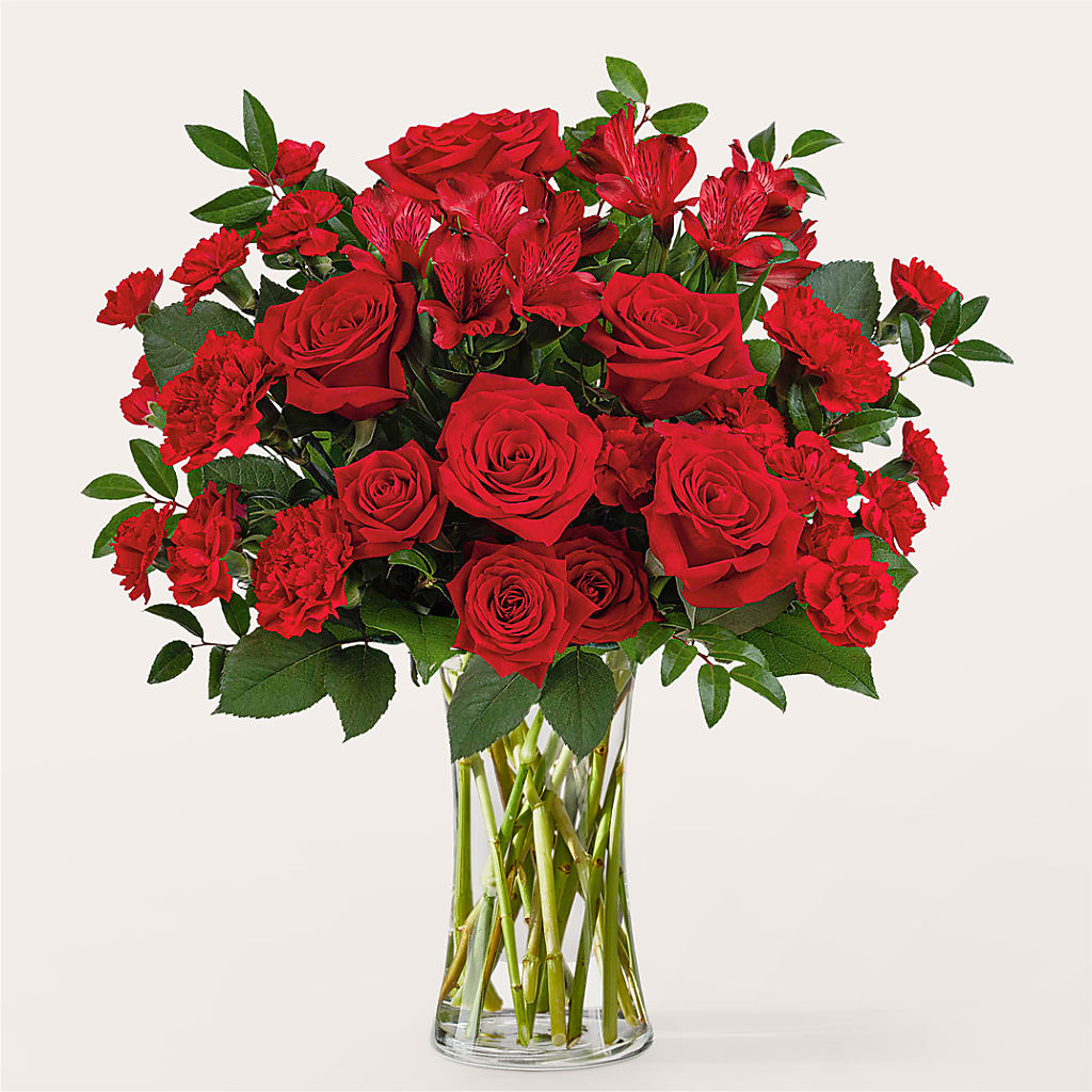 Brilliant Ruby Bouquet – Perkins Floral, Greenville MS