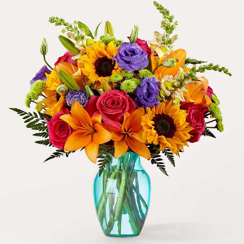 Double Rainbow Bouquet – Perkins Floral, Greenville MS