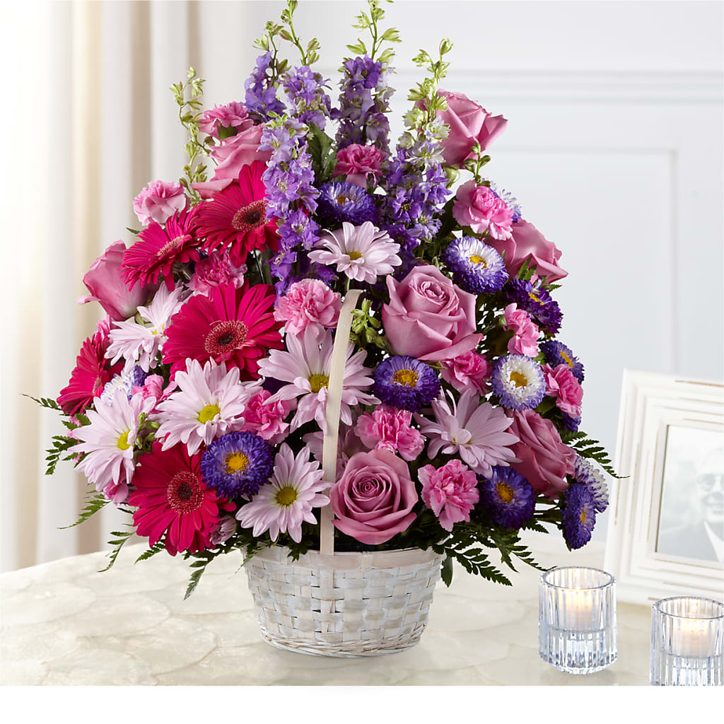 Pastel Peace Basket – Perkins Floral, Greenville MS