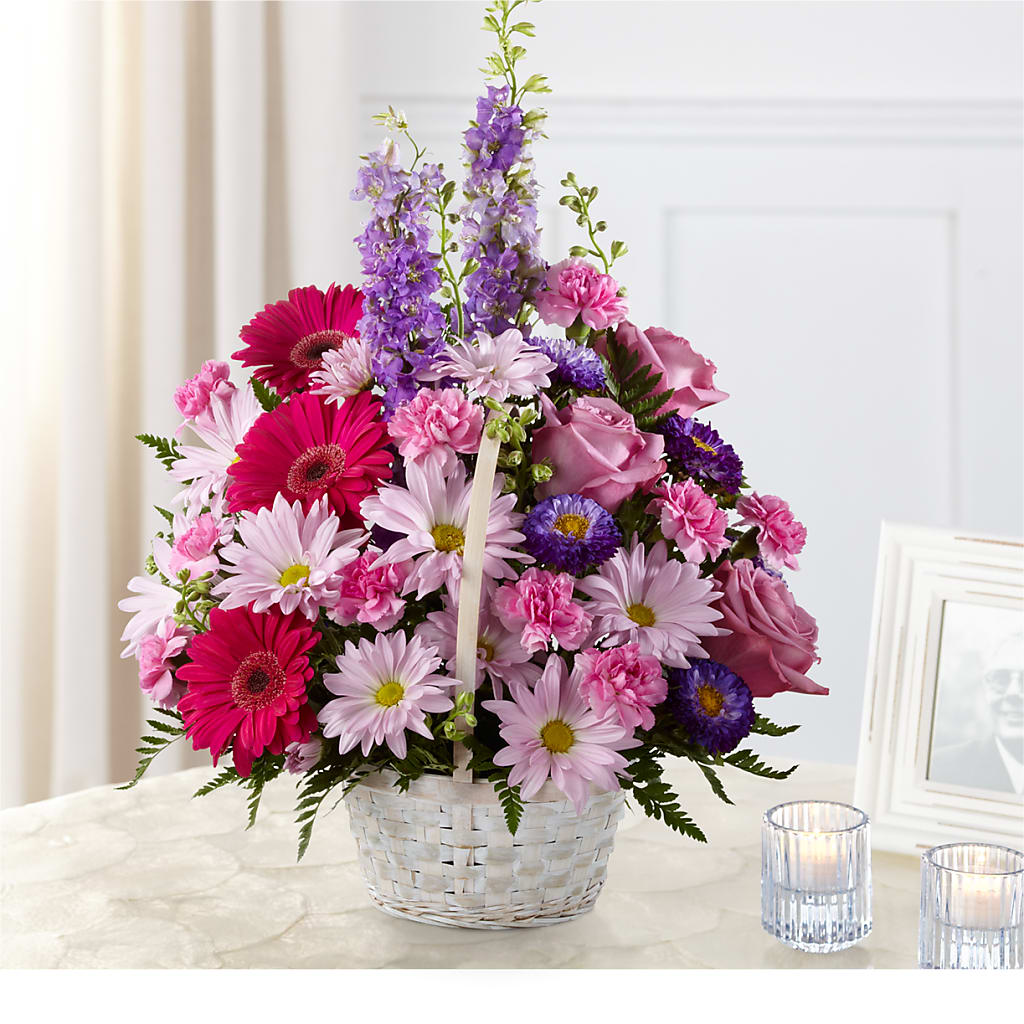 Pastel Peace Basket – Perkins Floral, Greenville MS