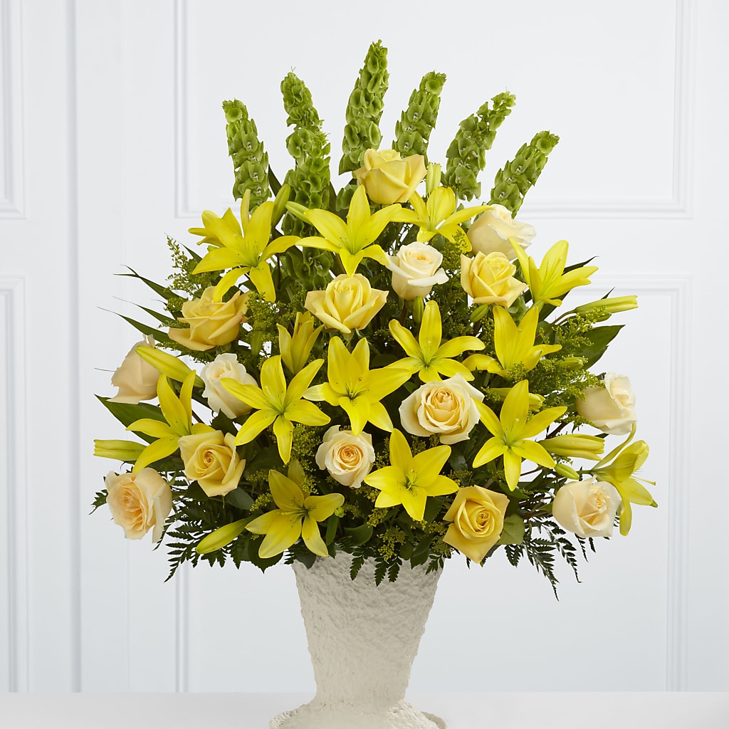 Golden Memories Arrangement – Perkins Floral, Greenville MS