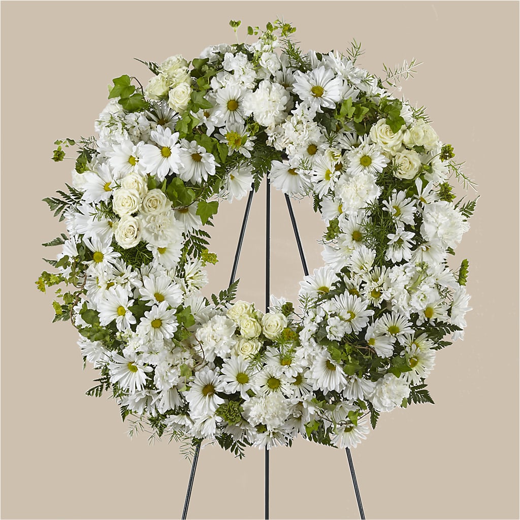 Faithful Wishes Wreath – Perkins Floral, Greenville MS