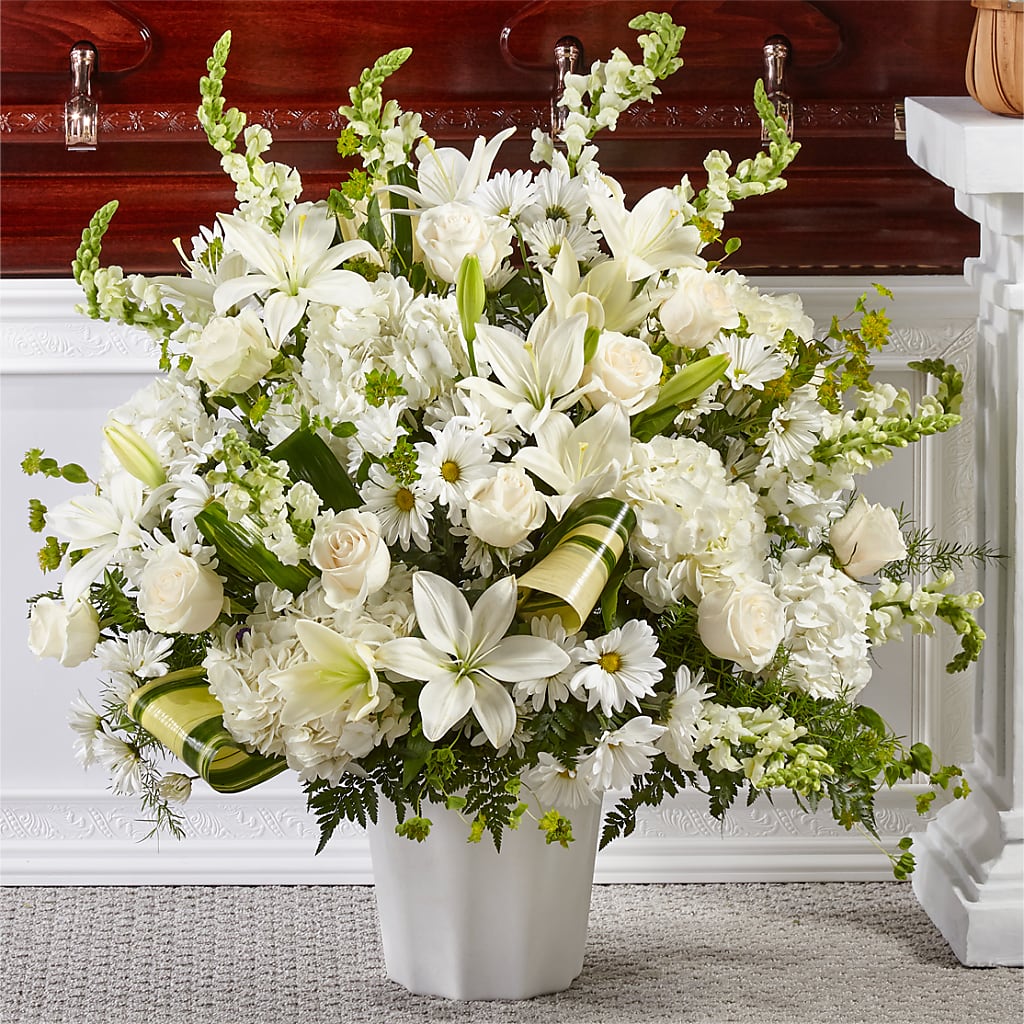 Thoughts of Tranquility Floor Basket – Perkins Floral, Greenville MS