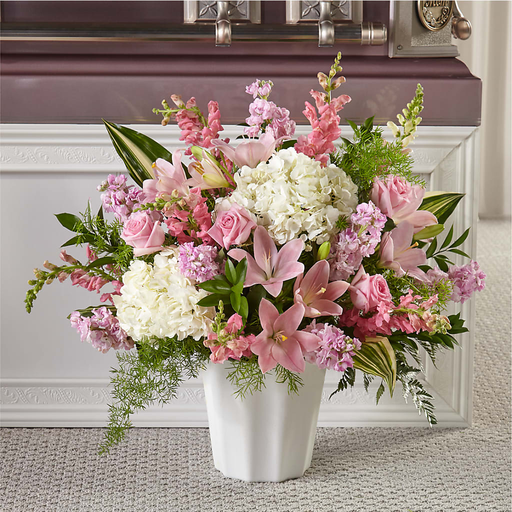 Simply Serene Floor Basket – Perkins Floral, Greenville MS