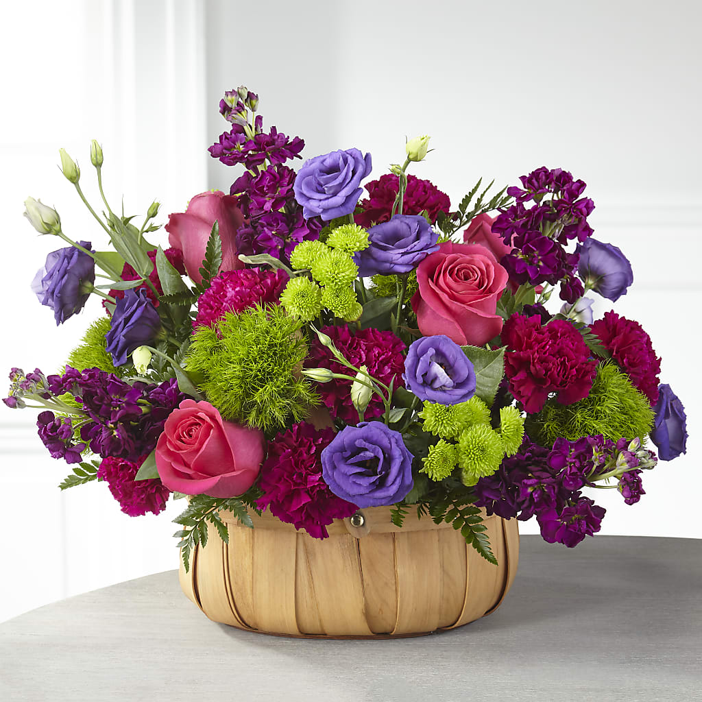 Serene Sanctuary Basket – Perkins Floral, Greenville MS