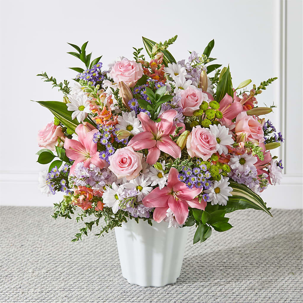 Abundant Compassion Floor Basket – Perkins Floral, Greenville MS