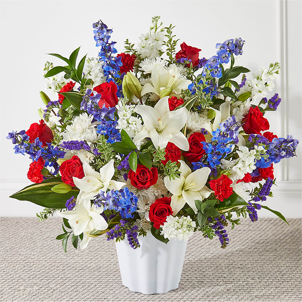 Consoled Floor Basket – Perkins Floral, Greenville MS