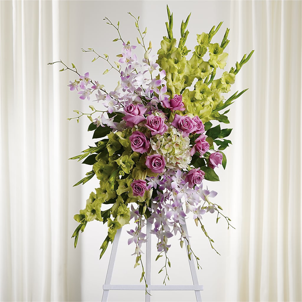 Lasting Legacy Standing Spray – Perkins Floral, Greenville MS