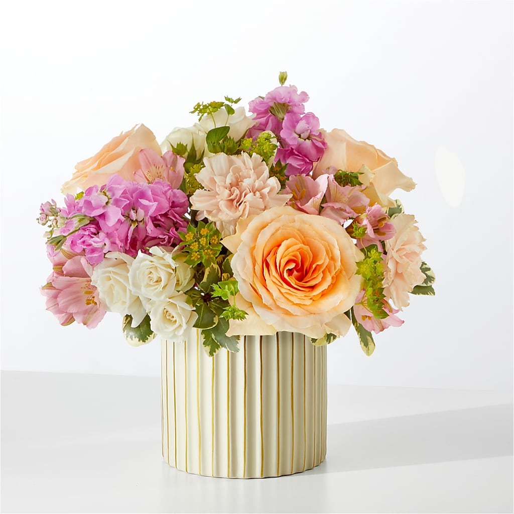 Paradise Bouquet with Ivory Vase – Perkins Floral, Greenville MS