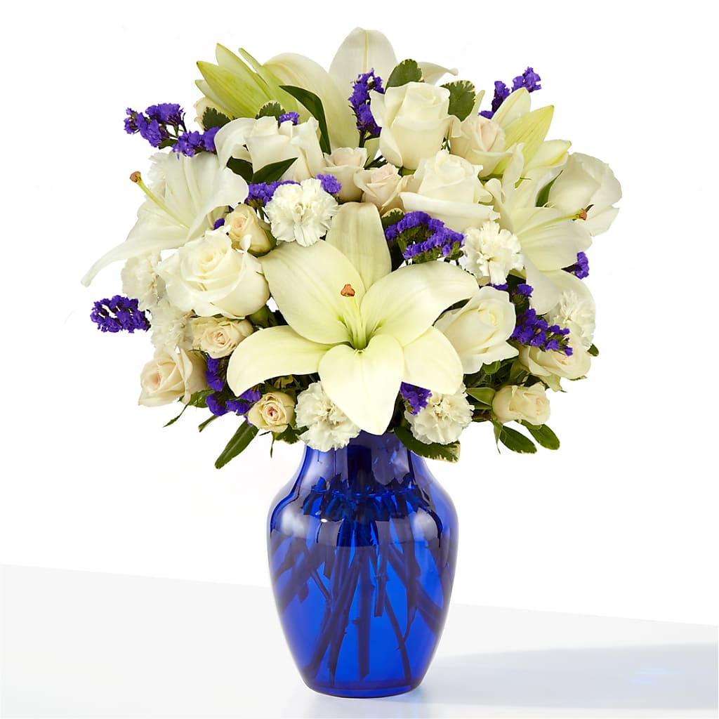 Sapphire Rush Bouquet – Perkins Floral, Greenville MS