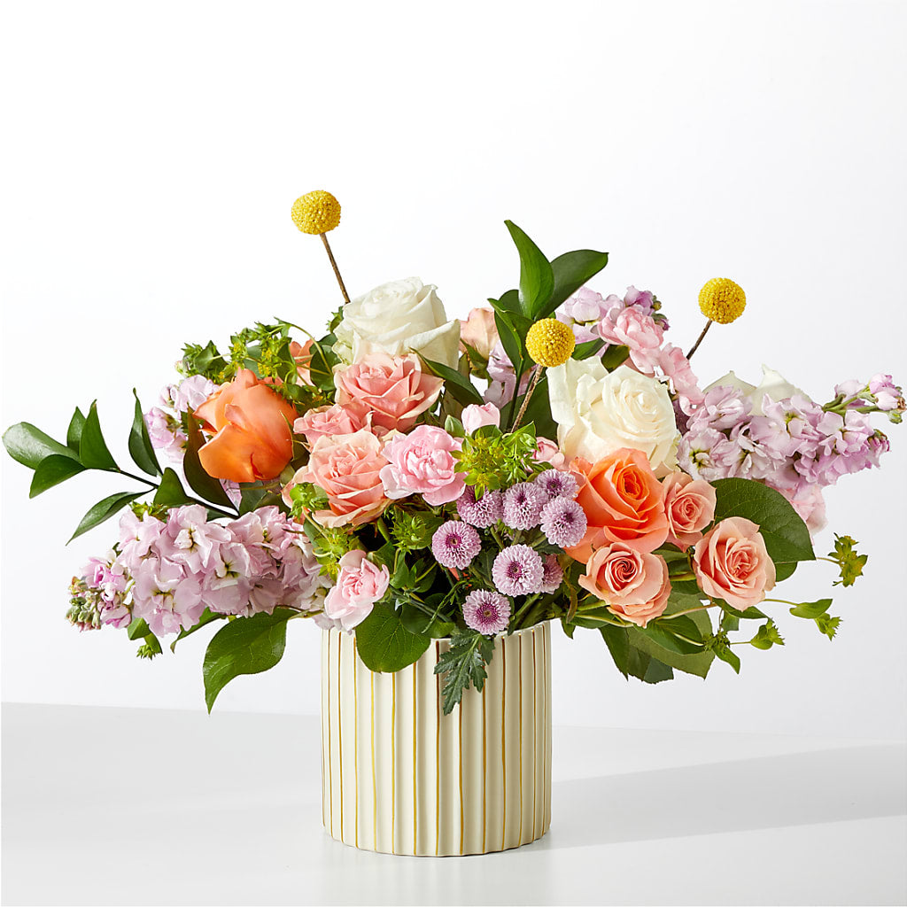 French Market Bouquet with Ivory Vase – Perkins Floral, Greenville MS