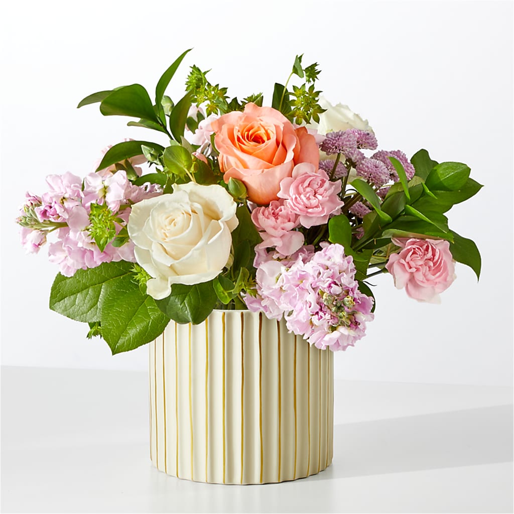 French Market Bouquet with Ivory Vase – Perkins Floral, Greenville MS