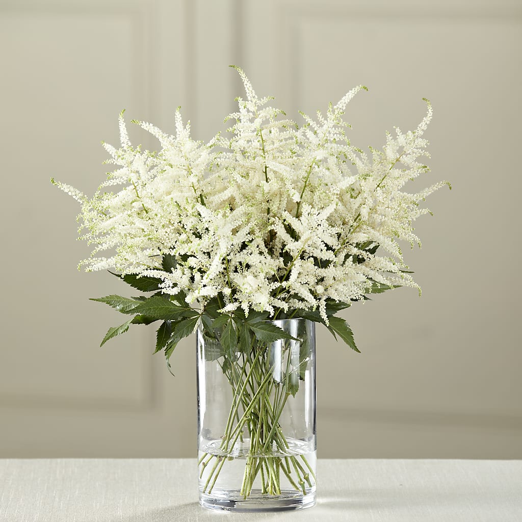 White Astilbe Bouquet – Perkins Floral, Greenville MS