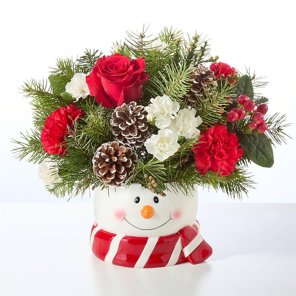 Jolly Snowman Bouquet –  Perkins Floral, Greenville MS