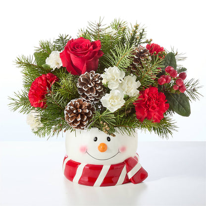 Jolly Snowman Bouquet –  Perkins Floral, Greenville MS