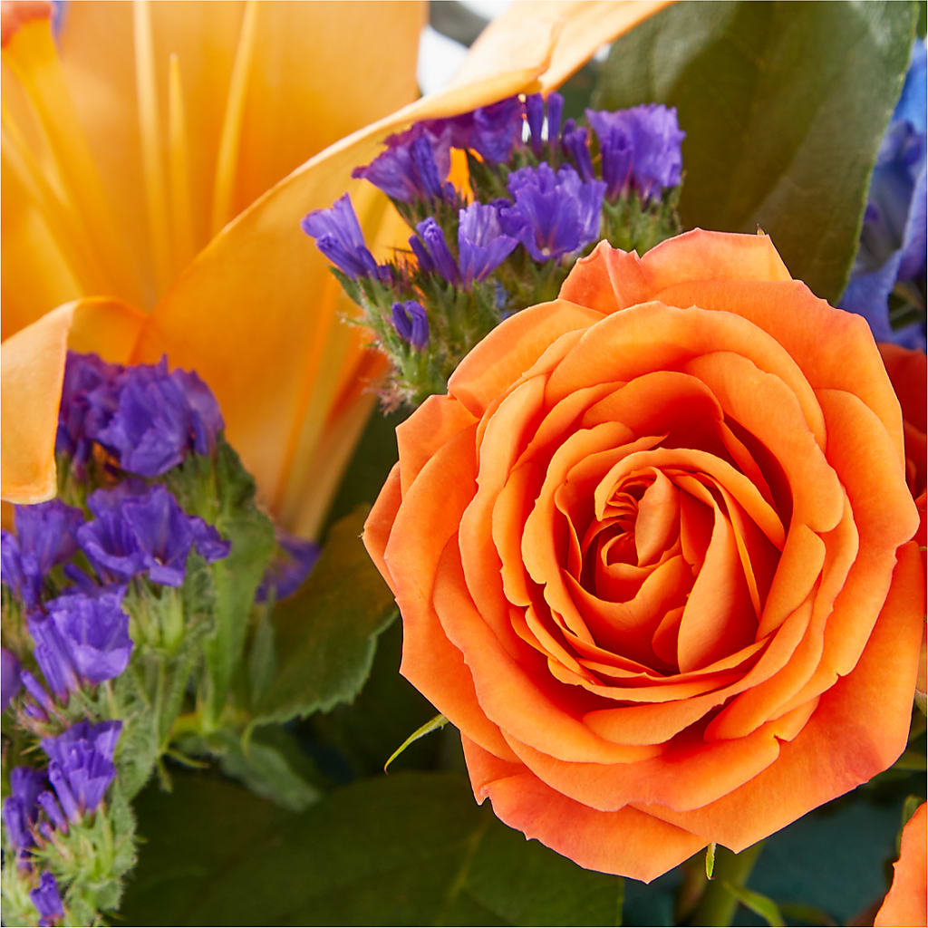 Radiant Citrus Box Bouquet –  Perkins Floral, Greenville MS