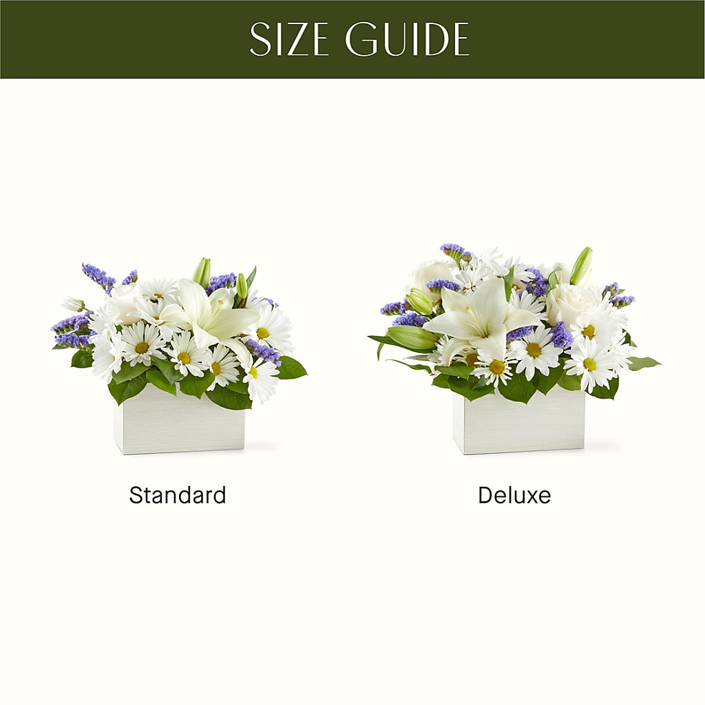 Beyond Blue Box Bouquet –  Perkins Floral, Greenville MS