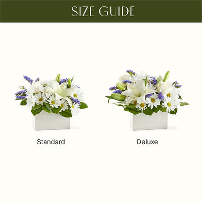 Beyond Blue Box Bouquet –  Perkins Floral, Greenville MS