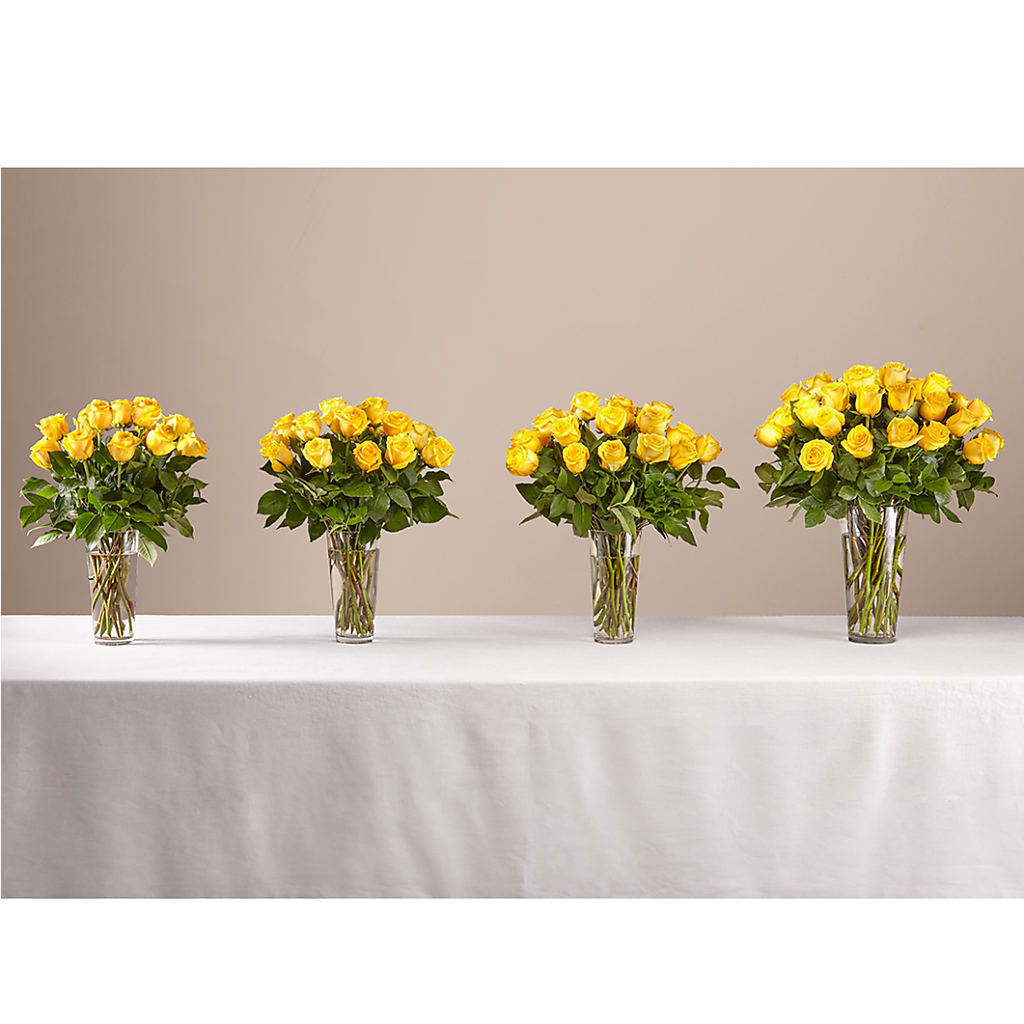 Long Stem Yellow Rose Bouquet –  Perkins Floral, Greenville MS