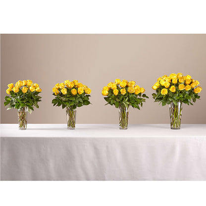 Long Stem Yellow Rose Bouquet –  Perkins Floral, Greenville MS