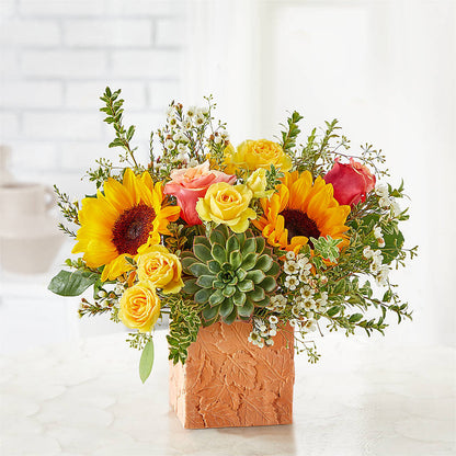 Sunflower Season Bouquet –  Perkins Floral, Greenville MS