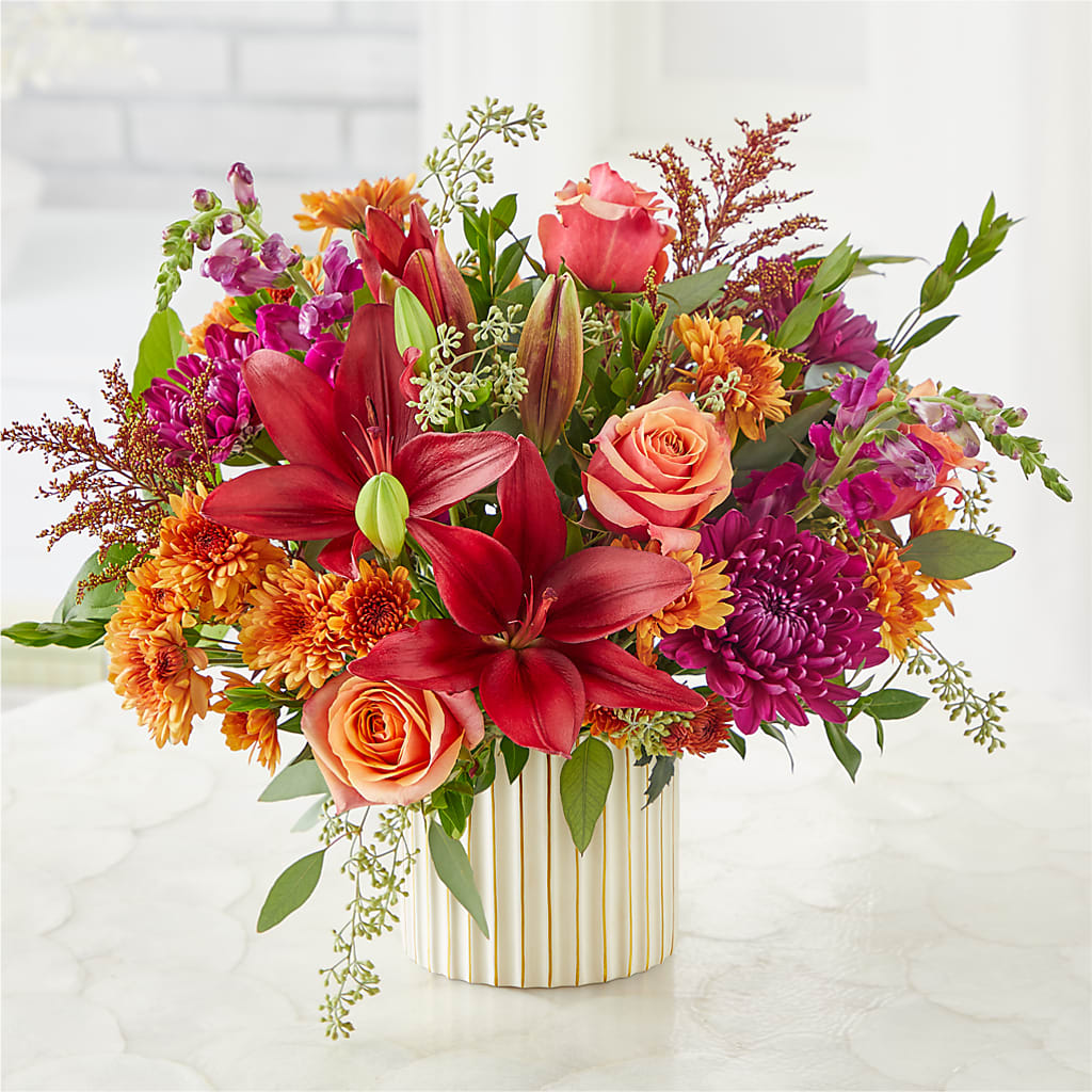 Burgundy Landscape Bouquet –  Perkins Floral, Greenville MS