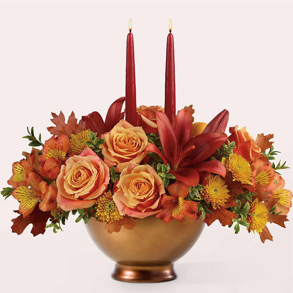 Harvest Table Centerpiece –  Perkins Floral, Greenville MS