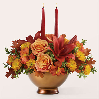 Harvest Table Centerpiece –  Perkins Floral, Greenville MS