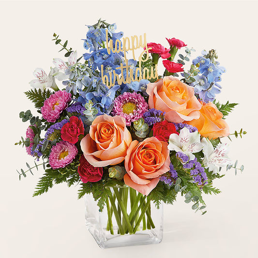 Birthday Bash Bouquet –  Perkins Floral, Greenville MS