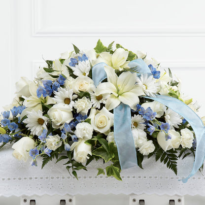 Tender Treasure Casket Spray –  Perkins Floral, Greenville MS