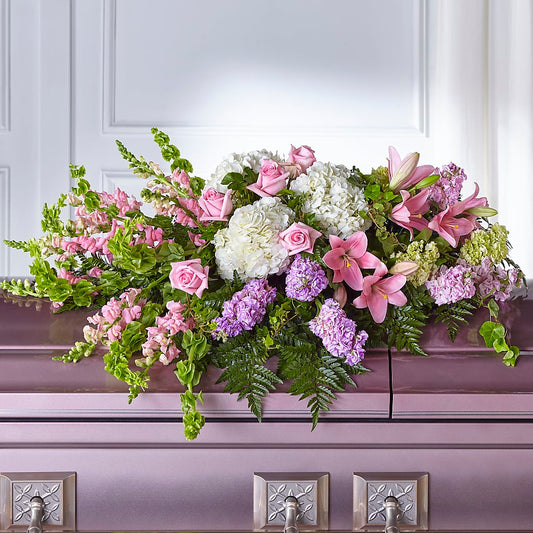 Life's Gratitude Casket Spray –  Perkins Floral, Greenville MS