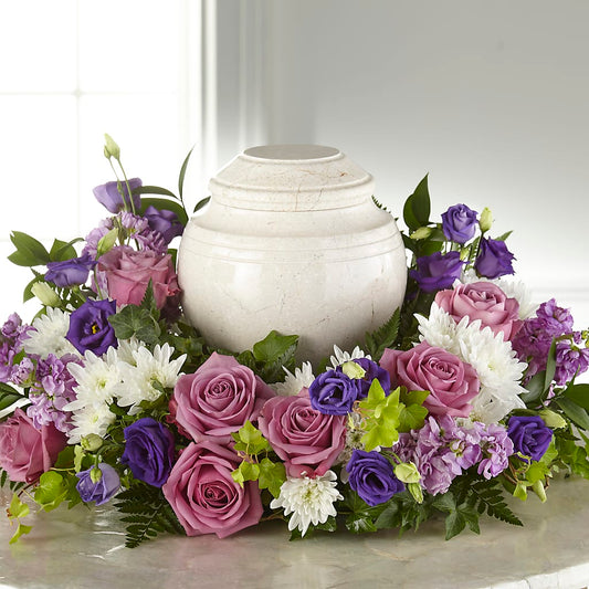 Blooming Sympathy Cremation Adornment –  Perkins Floral, Greenville MS