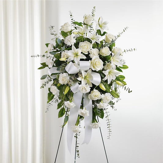 With Care Standing Spray –  Perkins Floral, Greenville MS