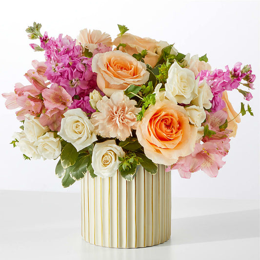 Paradise Bouquet with Ivory Vase –  Perkins Floral, Greenville MS