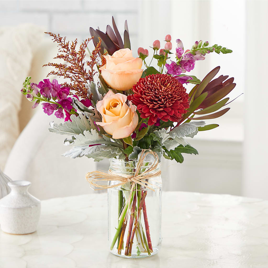 Moody Hues Bouquet –  Perkins Floral, Greenville MS