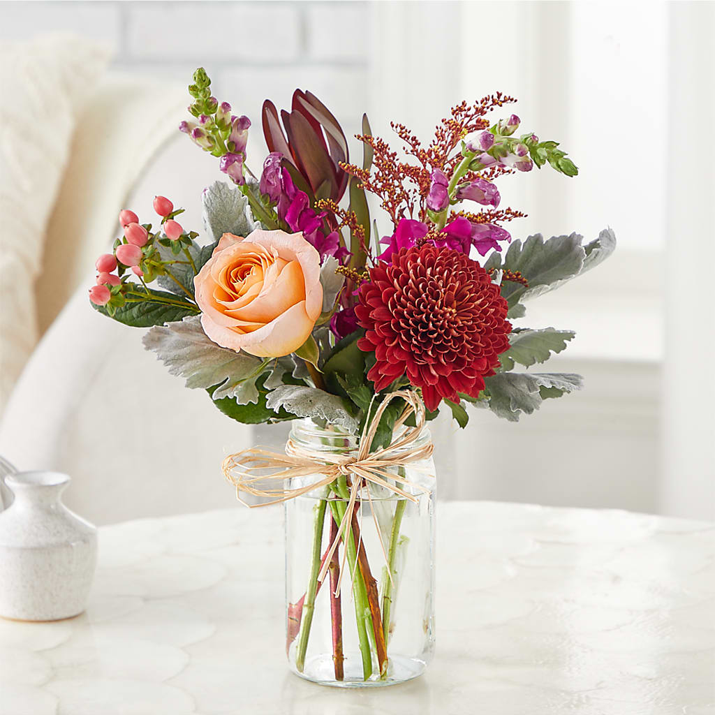 Moody Hues Bouquet –  Perkins Floral, Greenville MS