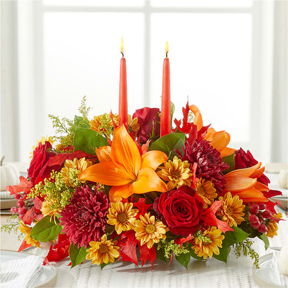 Autumn's Embrace Centerpiece –  Perkins Floral, Greenville MS