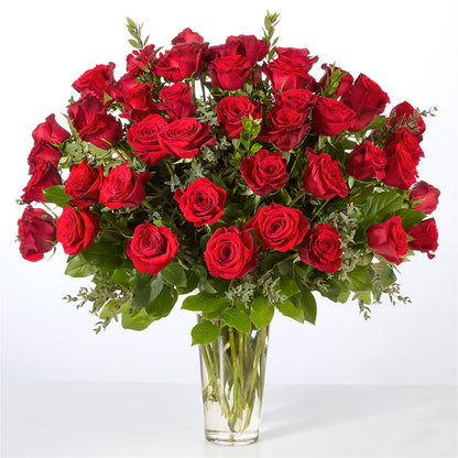 Forever Yours Fifty Stem Red Rose Bouquet –  Perkins Floral, Greenville MS